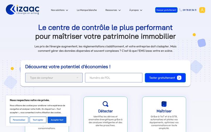 Screenshot of izaac.fr