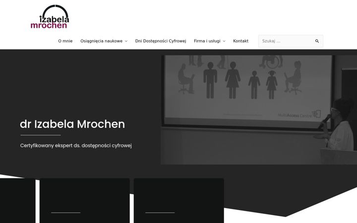 Screenshot of izabela-mrochen.eu