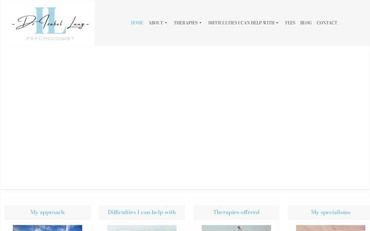Screenshot of izabellang.co.uk