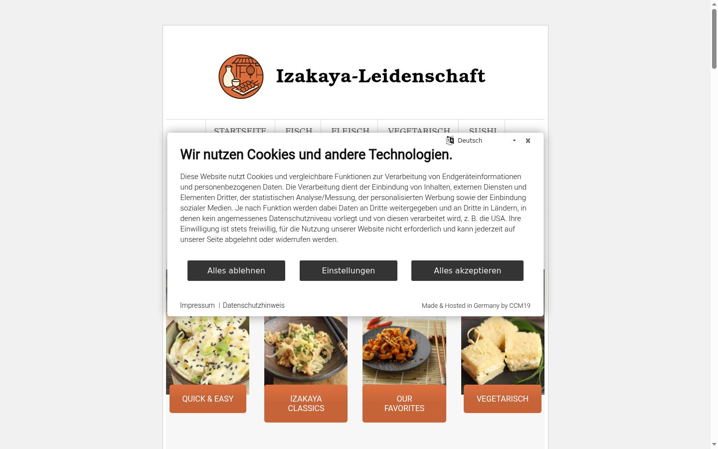 Snímek obrazovky baneru souhlasu zobrazeného před jakoukoli interakcí