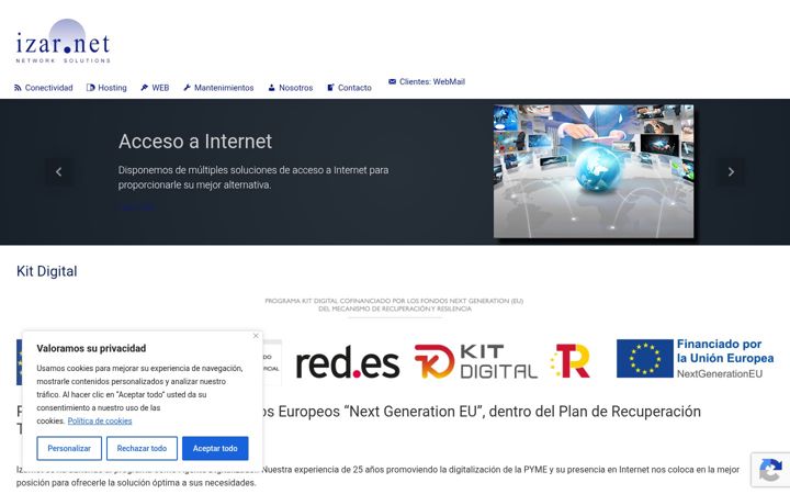 Screenshot of izar.net
