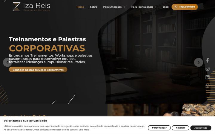 Screenshot of izareiscarreiras.com.br
