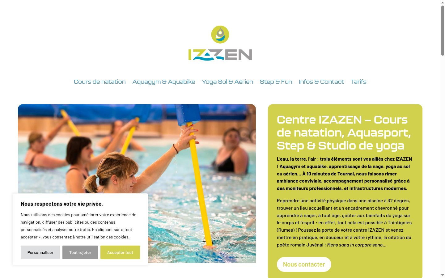 Screenshot tal-banner tal-kunsens muri qabel kwalunkwe interazzjoni