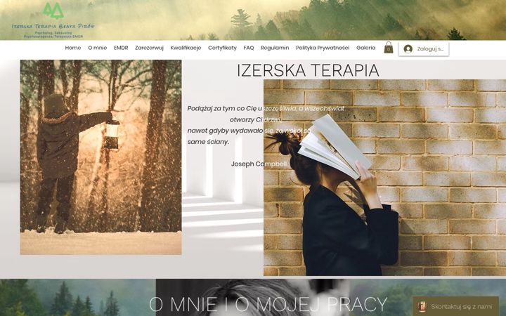 Screenshot of izerskaterapia.com