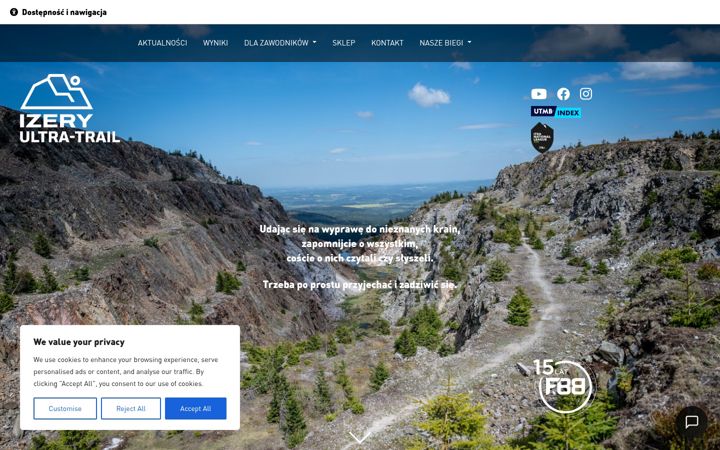 Screenshot of izeryultratrail.pl