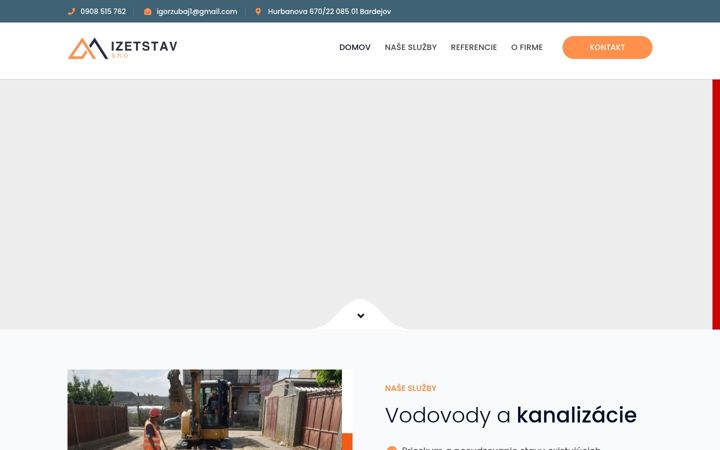 Screenshot of izetstav.sk