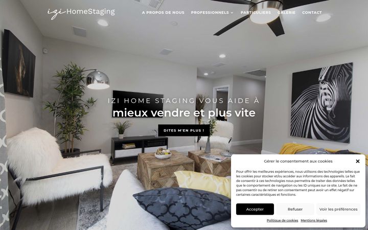 Screenshot of izihomestaging.fr