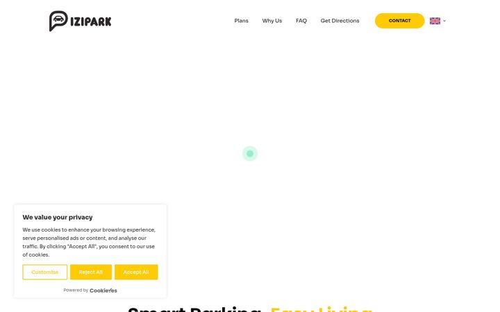 Screenshot of izipark.gr