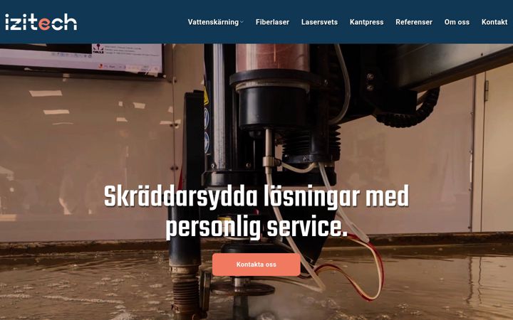 Screenshot of izitech.se
