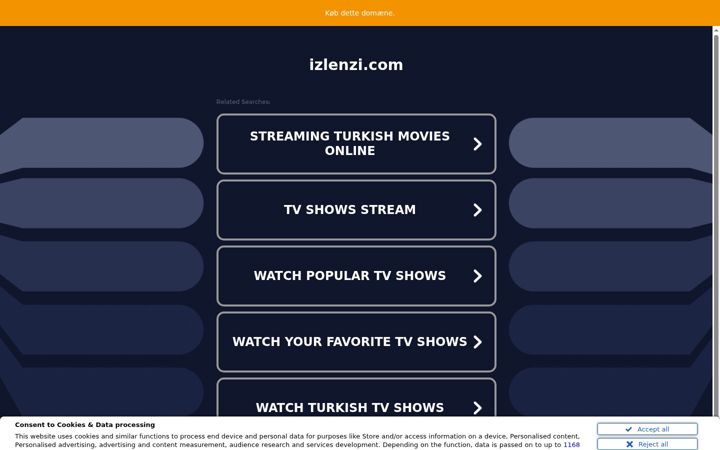 Screenshot of izlenzi.com