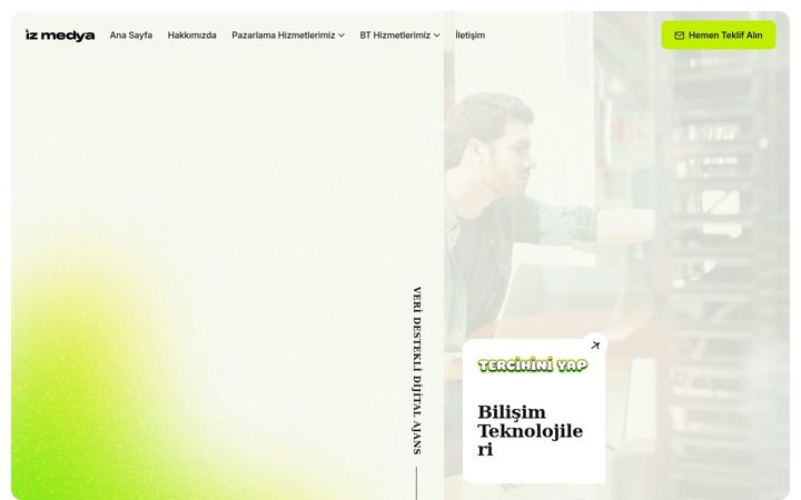 Screenshot of izmedya.com