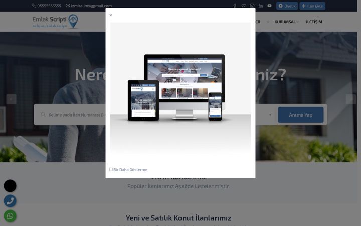 Screenshot of izmiralimsatim.com