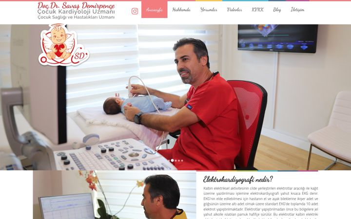 Screenshot of izmircocukkardiyoloji.com