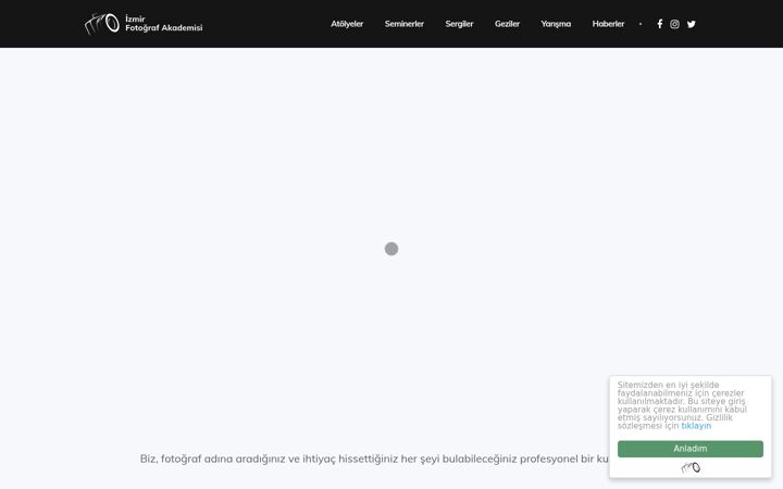 Screenshot of izmirfotografakademisi.com