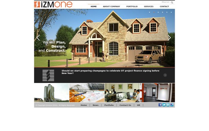 Screenshot of izmone.mn