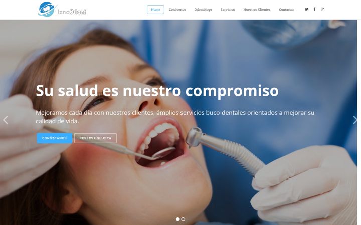 Screenshot of iznaodont.com