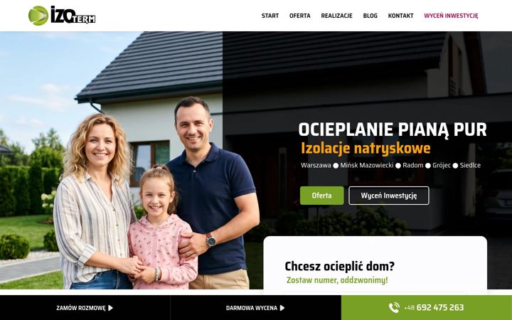 Screenshot of izo-term.com