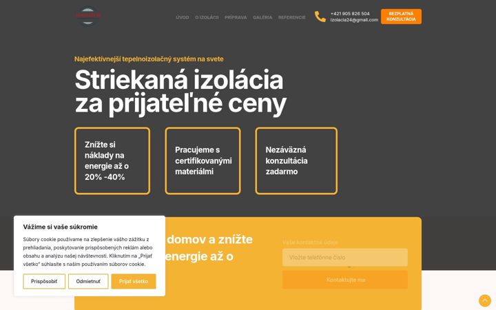 Screenshot of izolacia24.sk