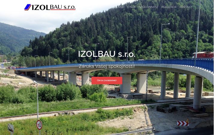 Screenshot of izolbau.sk