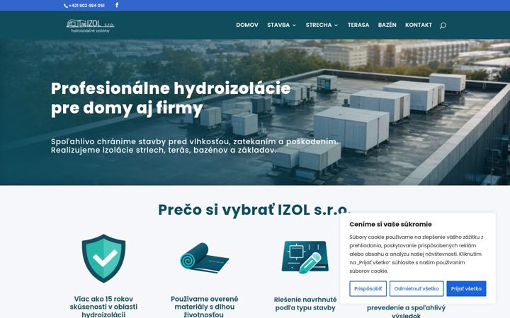 Screenshot of izolsro.sk