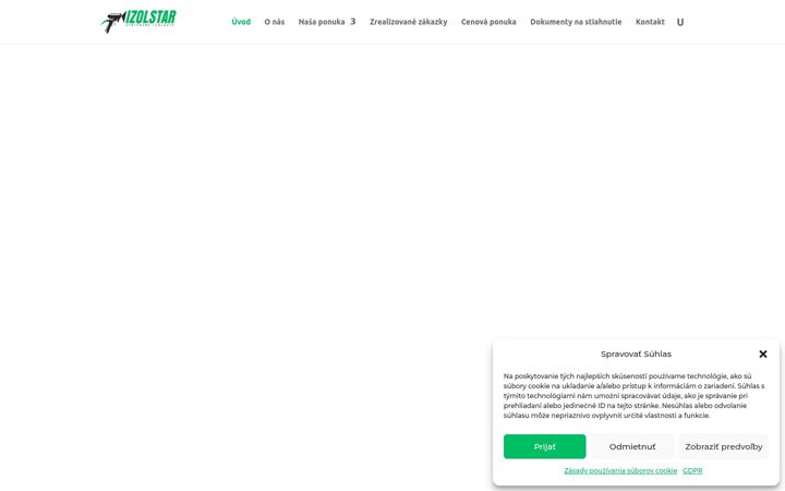 Screenshot of izolstar.sk