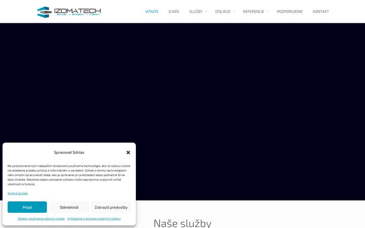Screenshot of izomatech.sk