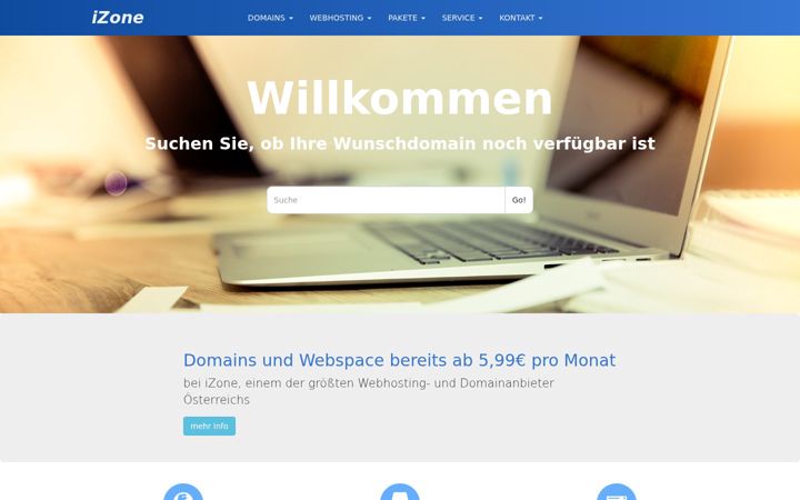 Screenshot of izone.at