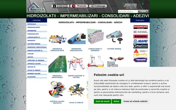 Screenshot ta' izotech-services.ro