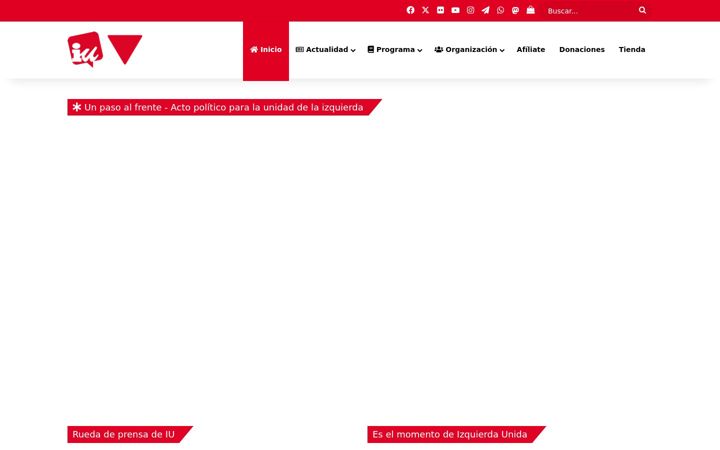 Képernyőkép: izquierdaunida.org