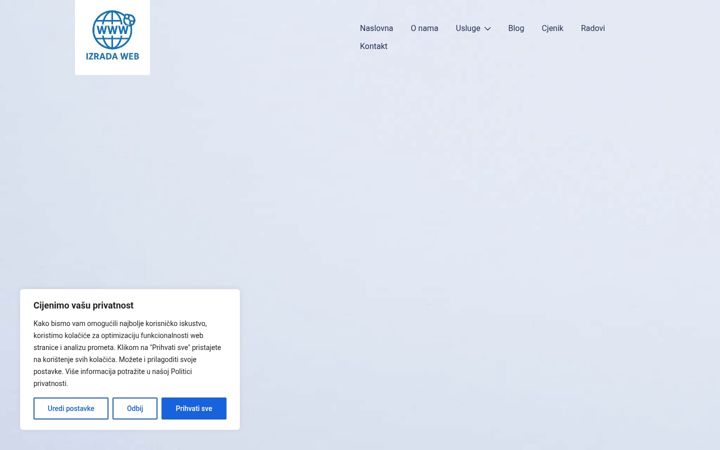 Screenshot of izradaweb.com
