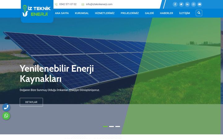 Screenshot of izteknikenerji.com