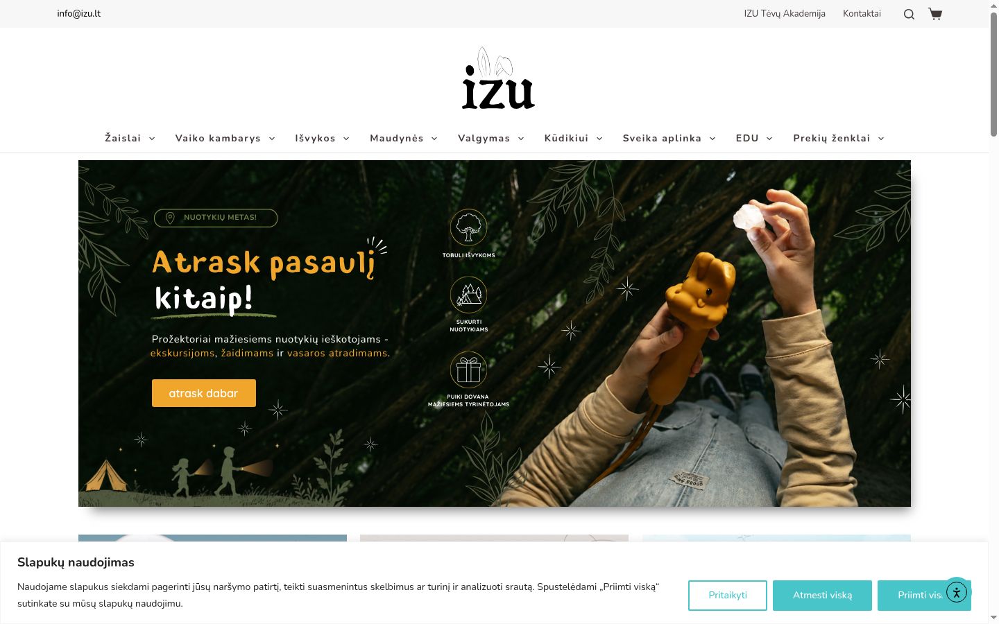 Screenshot tal-banner tal-kunsens muri qabel kwalunkwe interazzjoni
