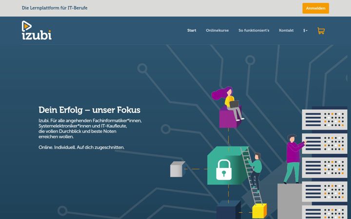 Screenshot of izubi.de