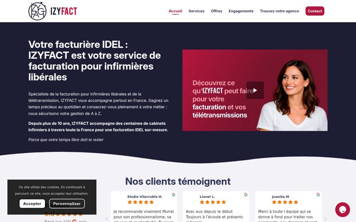 Screenshot of izyfact.com