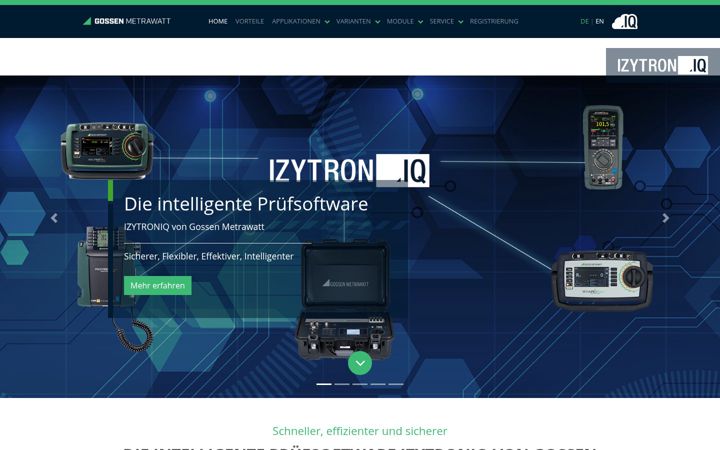 Screenshot of izytron.com
