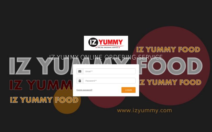 Screenshot of izyummyfood.com