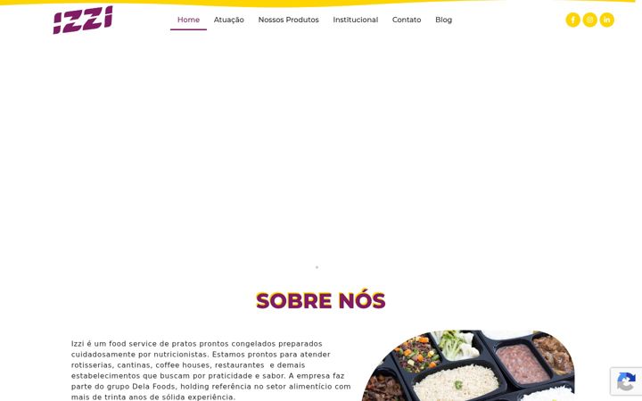 Screenshot of izzifoods.com.br