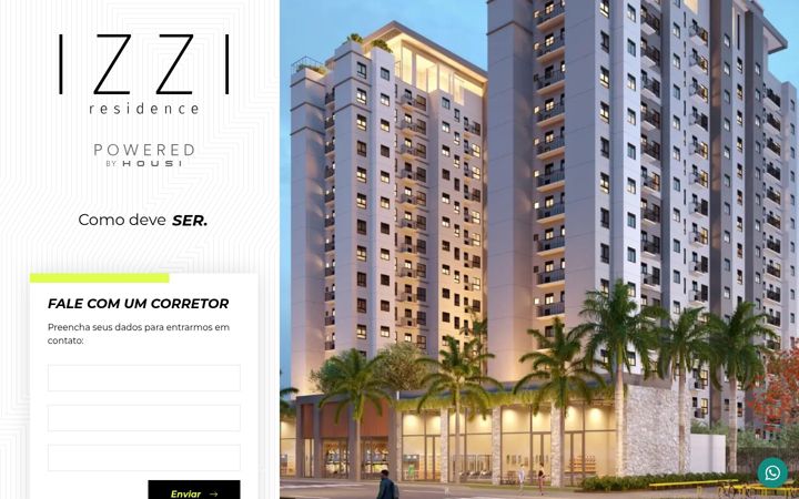Screenshot of izziresidence.com.br