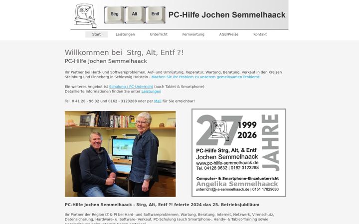 Screenshot of j-a-semmelhaack.de