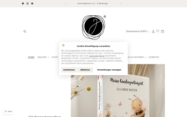 Screenshot of j-designerie.de