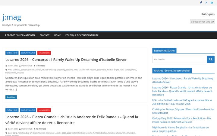 Screenshot of j-mag.ch