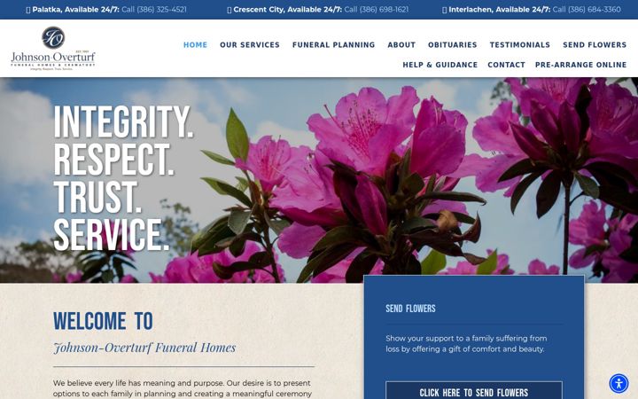 Screenshot of j-ofunerals.com