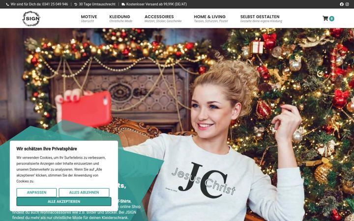 Screenshot of j-sign.de