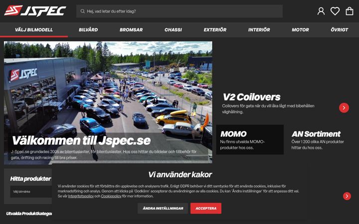 Screenshot of j-spec.se