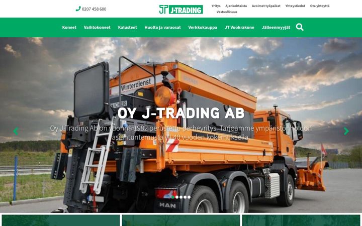 Screenshot von j-trading.fi