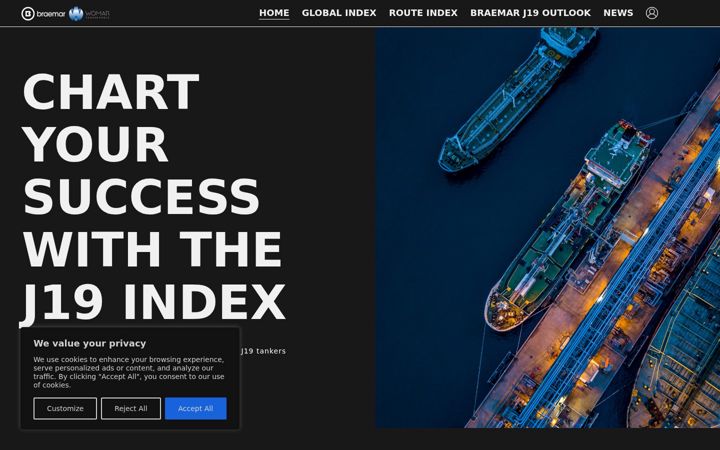 Screenshot of j19index.com