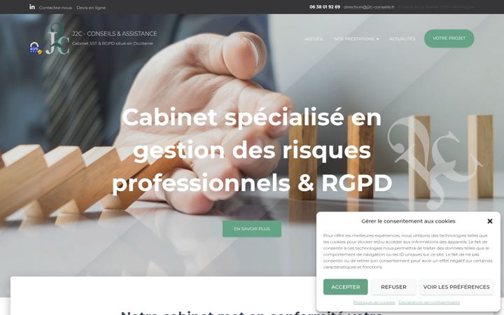 Screenshot of j2c-conseils.fr