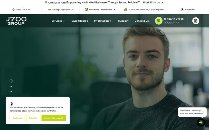 Screenshot of j700group.co.uk