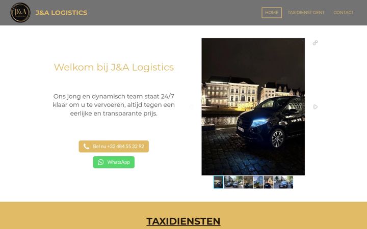 Screenshot of ja-logistics.be