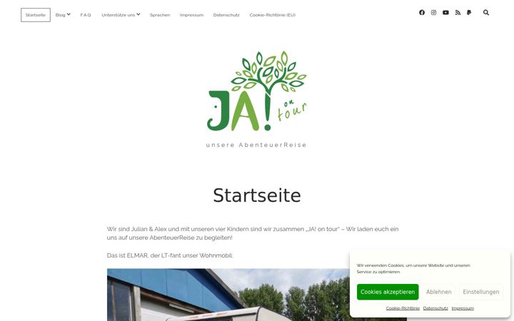 Screenshot of ja-ontour.de